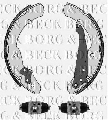 BORG & BECK bbs1072k -  Комплект тормозных колодок